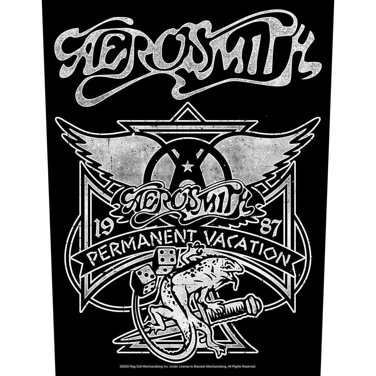 Aerosmith - Permanent Vacation Backpatch Rückenaufnäher