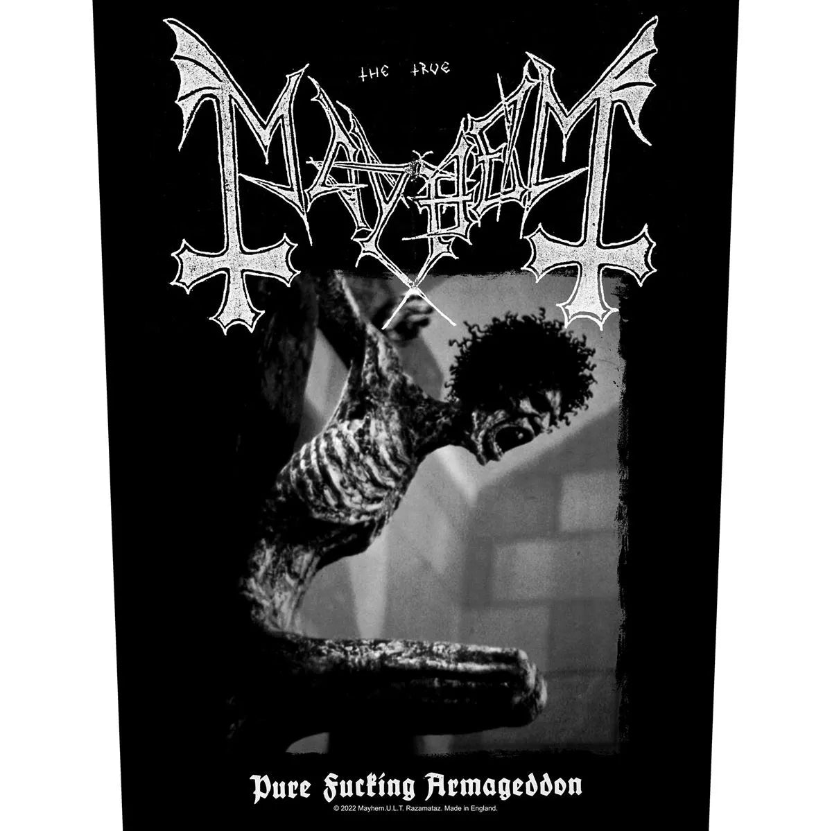 Mayhem - Pure Fucking Armageddon Backpatch Rückenaufnäher