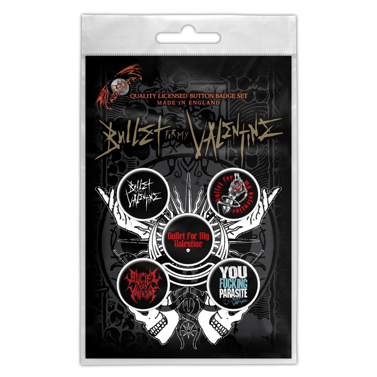 Bullet For My Valentine - Logo Button-Set