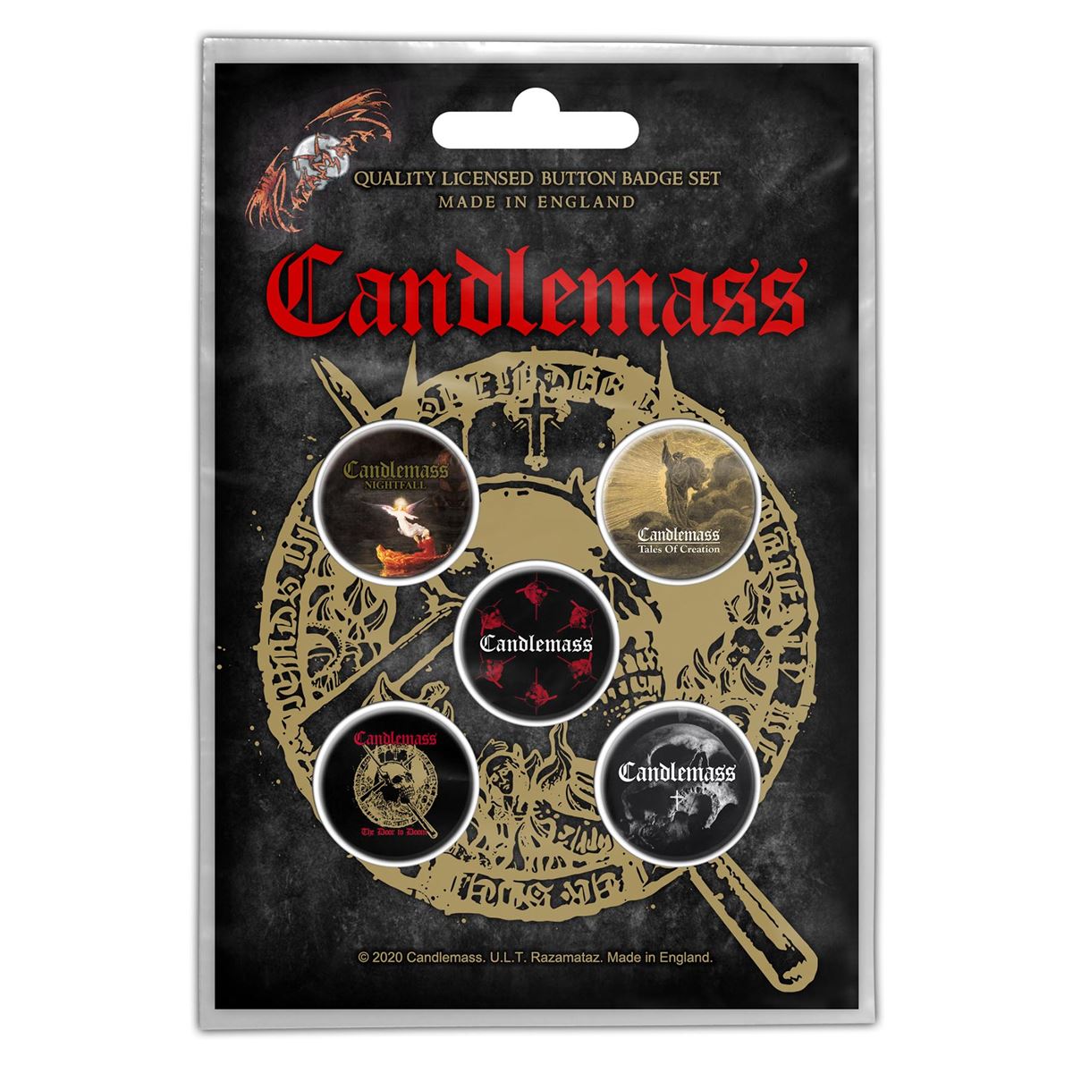 Candlemass - The Door To Doom Button-Set