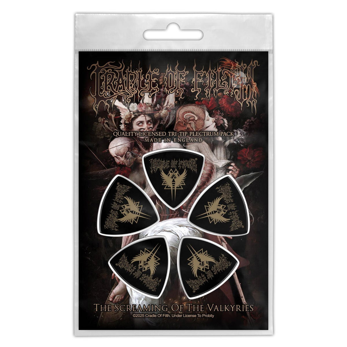 Cradle Of Filth - Screaming For The Valkyries Tri-Tip Plektrum-Set