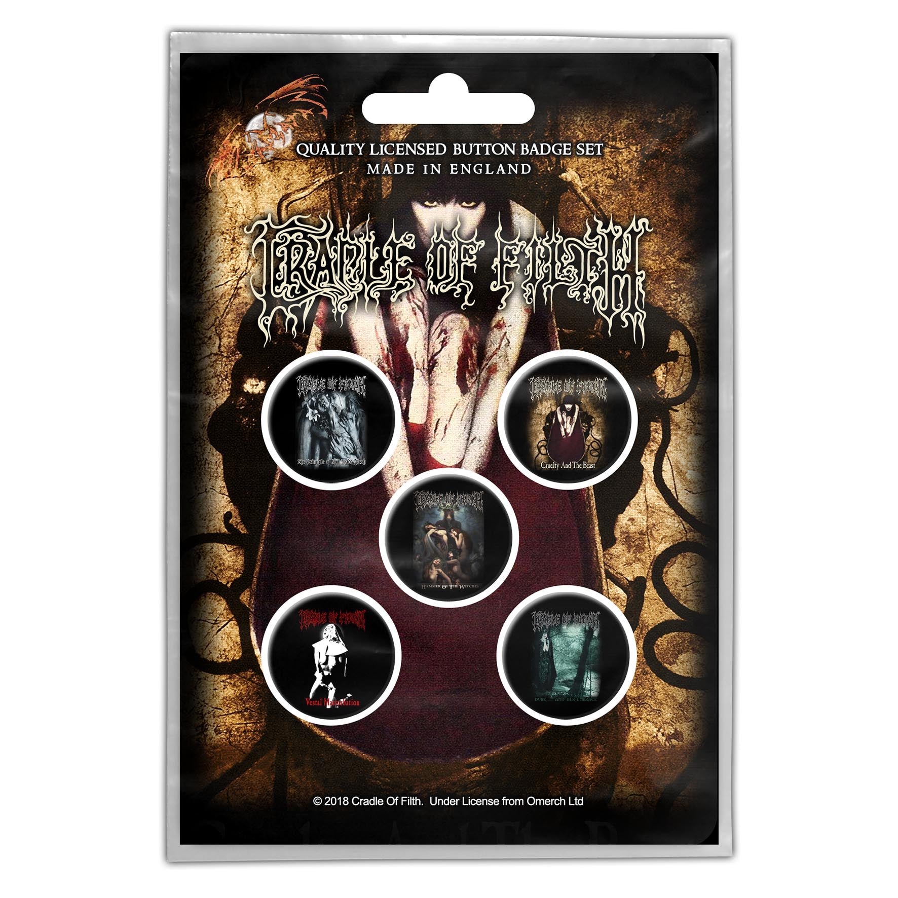 Cradle Of Filth - Albums Button-Set