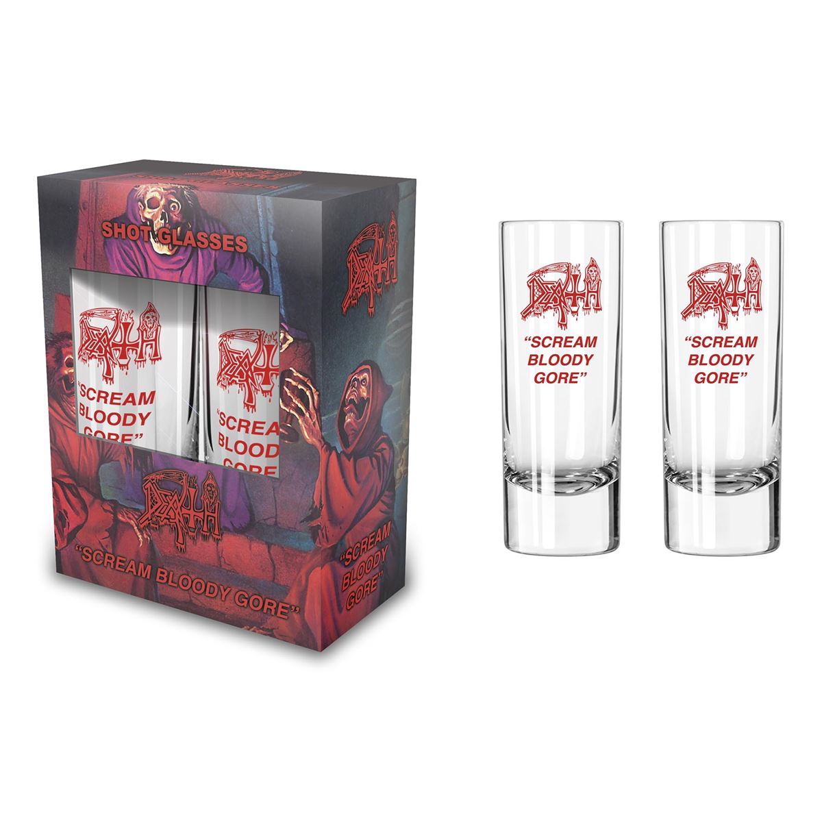 Death - Scream Bloody Gore Schnapsglas-Set