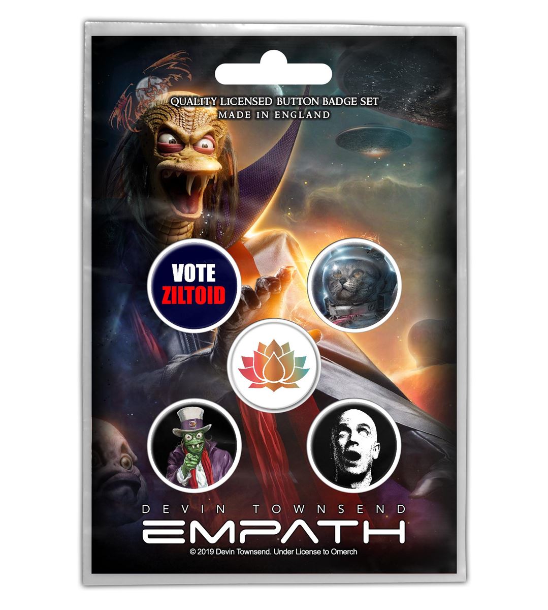 Devin Townsend - Ziltoid Button-Set
