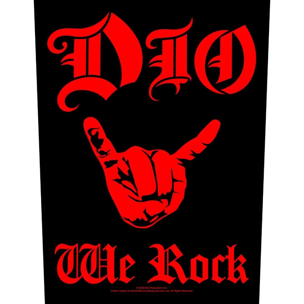 DIO - We Rock Backpatch Rückenaufnäher