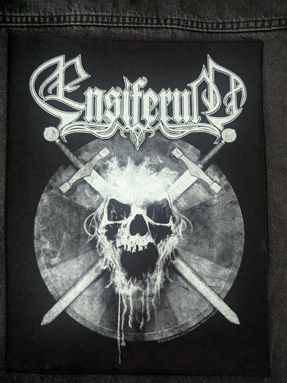 Ensiferum - Skull Backpatch Rückenaufnäher - Official Merch
