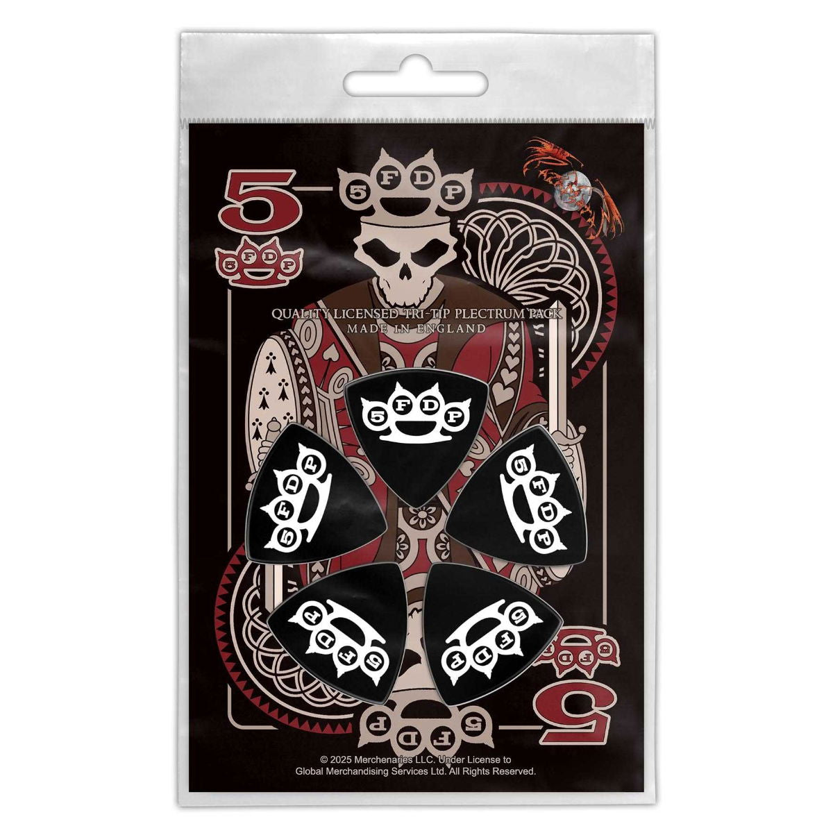 Five Finger Death Punch - Knuckle Crown Tri-Tip Plektrum-Set