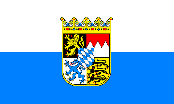 Länderflagge - Bayern Landesdienstflagge