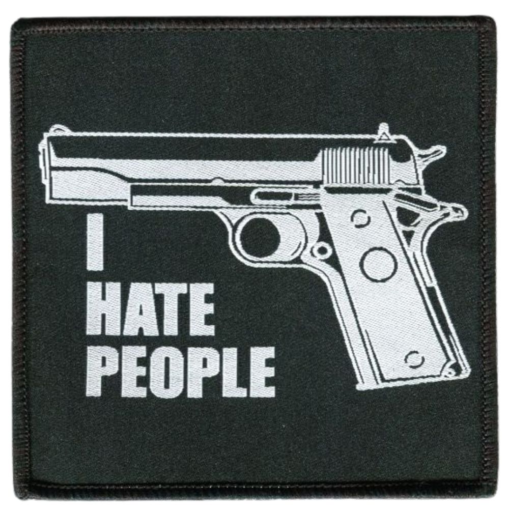 Generic - I Hate People Patch Aufnäher ca. 10x 10cm