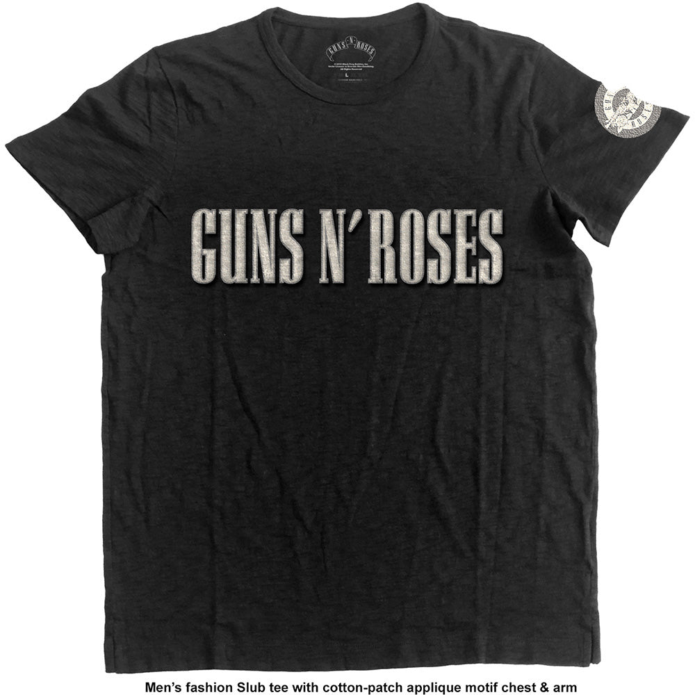 Guns And Roses - Logo & Bullet T-Shirt
