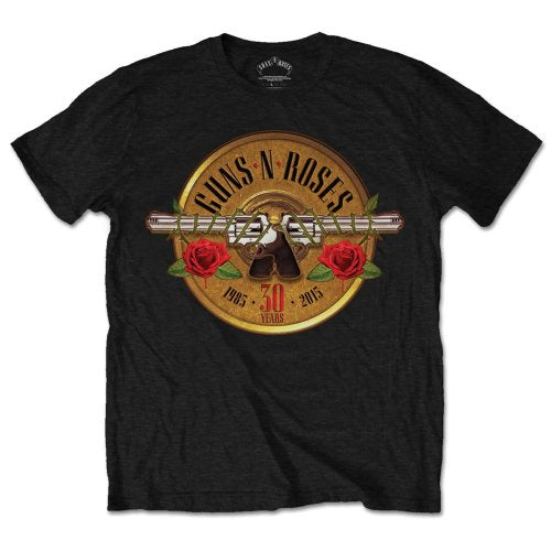 Guns And Roses - 30th Photo Logo T-Shirt