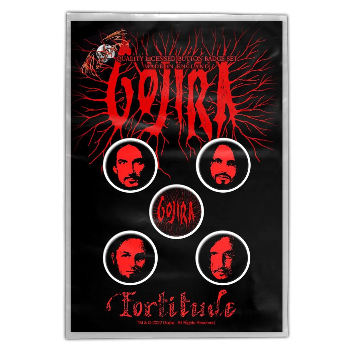Gojira - Fortitude Button-Set