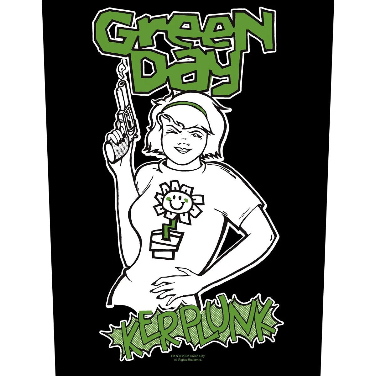 Green Day - Kerlpunk Backpatch Rückenaufnäher
