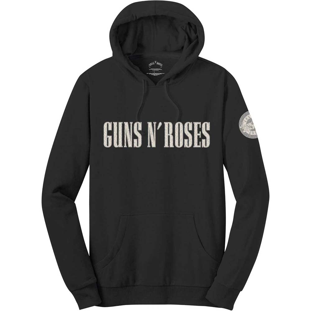 Guns N Roses - Logo & Bullet Circle Kapuzenpullover