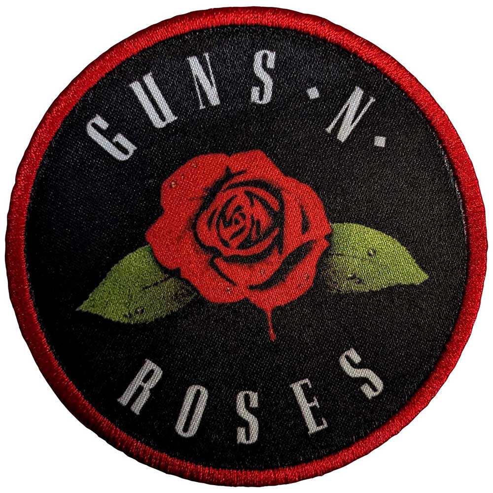 Guns And Roses - Rose Bordered Patch Aufnäher