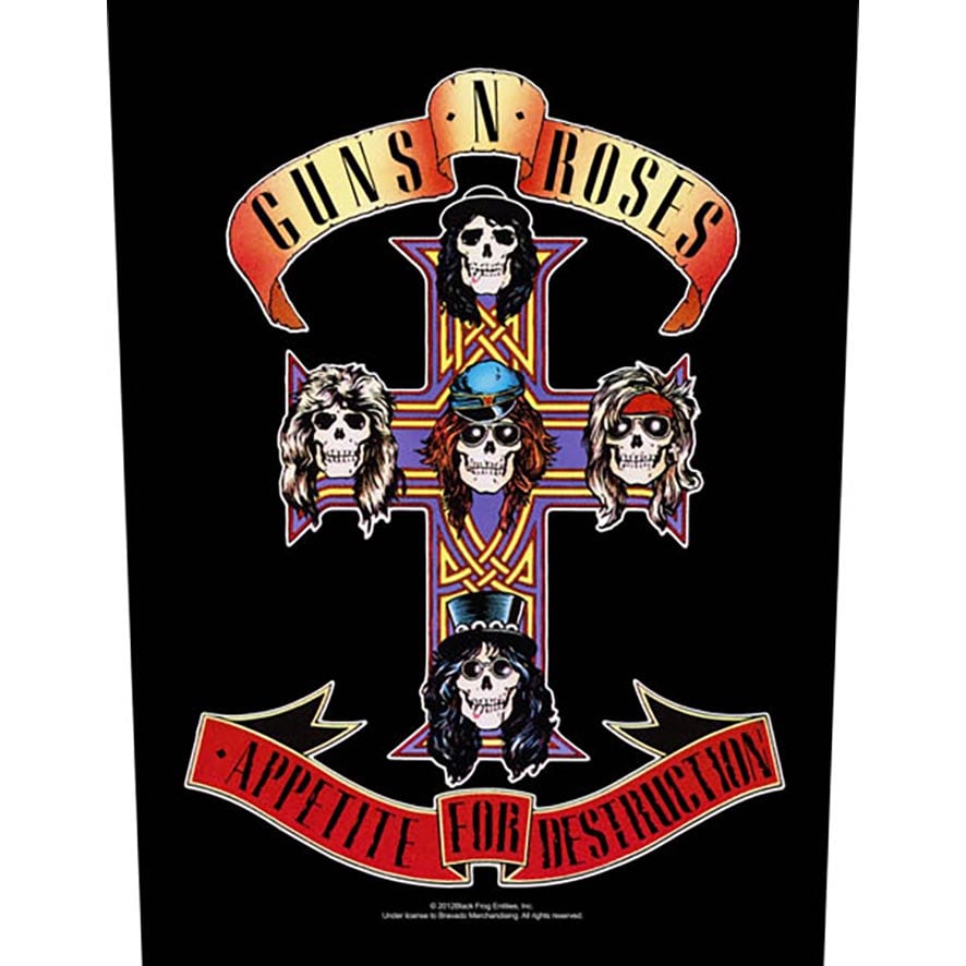 Guns N Roses - Appetite For Destruction Backpatch Rückenaufnäher