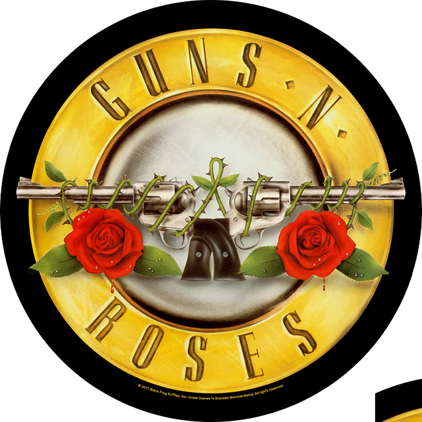 Guns N Roses - Bullet Logo Backpatch Rückenaufnäher