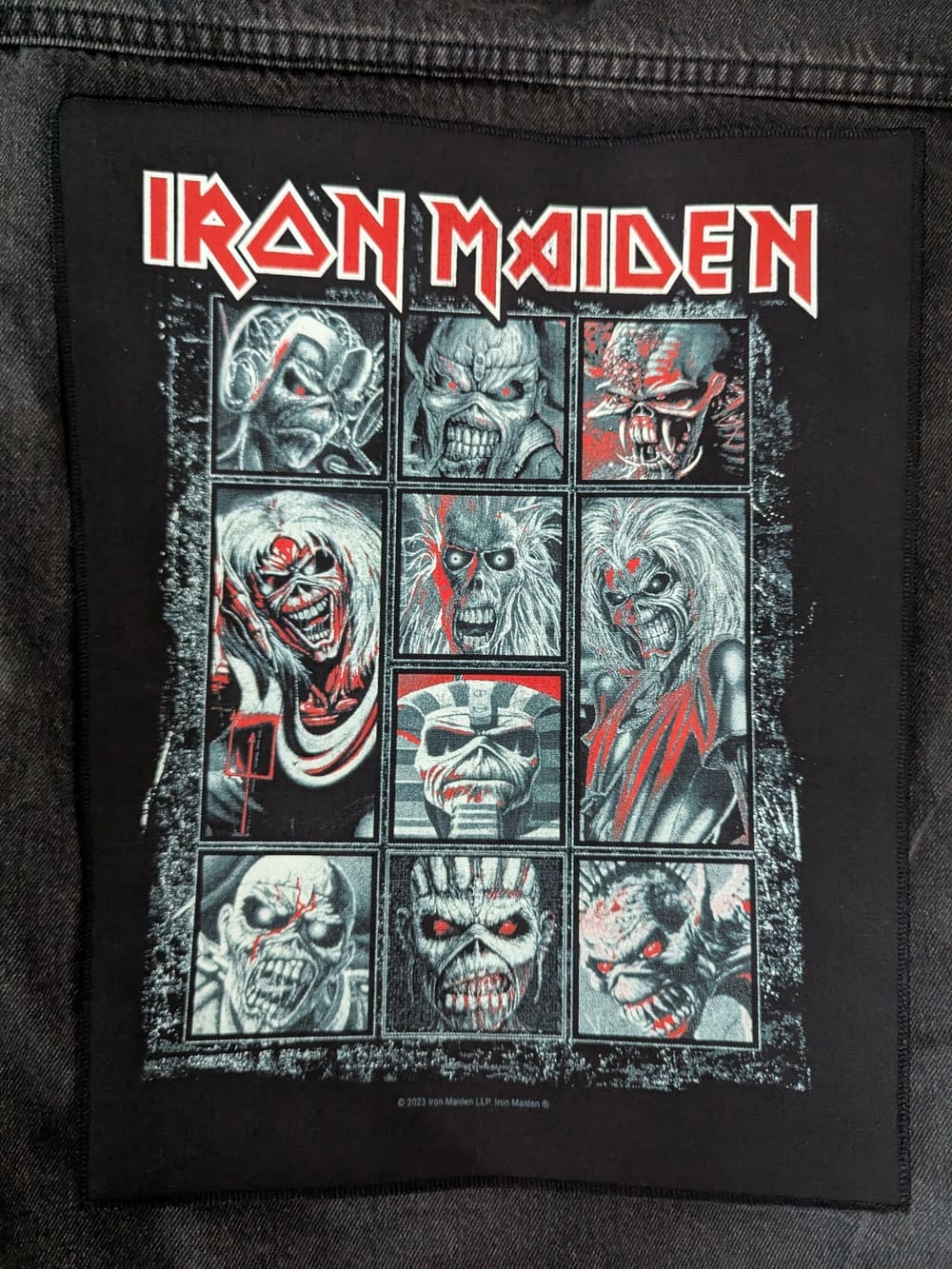 Iron Maiden - 10 Eddies Backpatch Rückenaufnäher