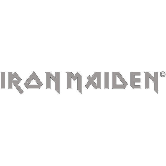Iron Maiden - Logo silber geplottet Aufkleber Sticker