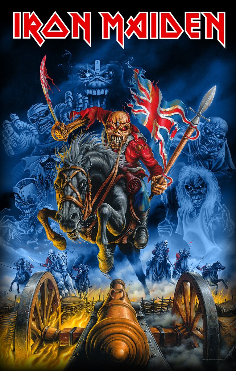 Iron Maiden - Maiden England Posterflagge