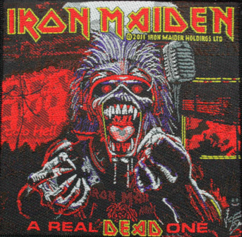 Iron Maiden - A Real Dead One  Patch Aufnäher RAR