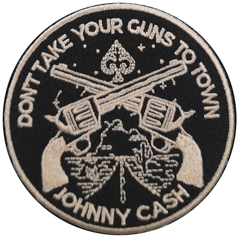 Johnny Cash - Dont Take Your Guns Patch Aufnäher Gr. ca. 7,6cm