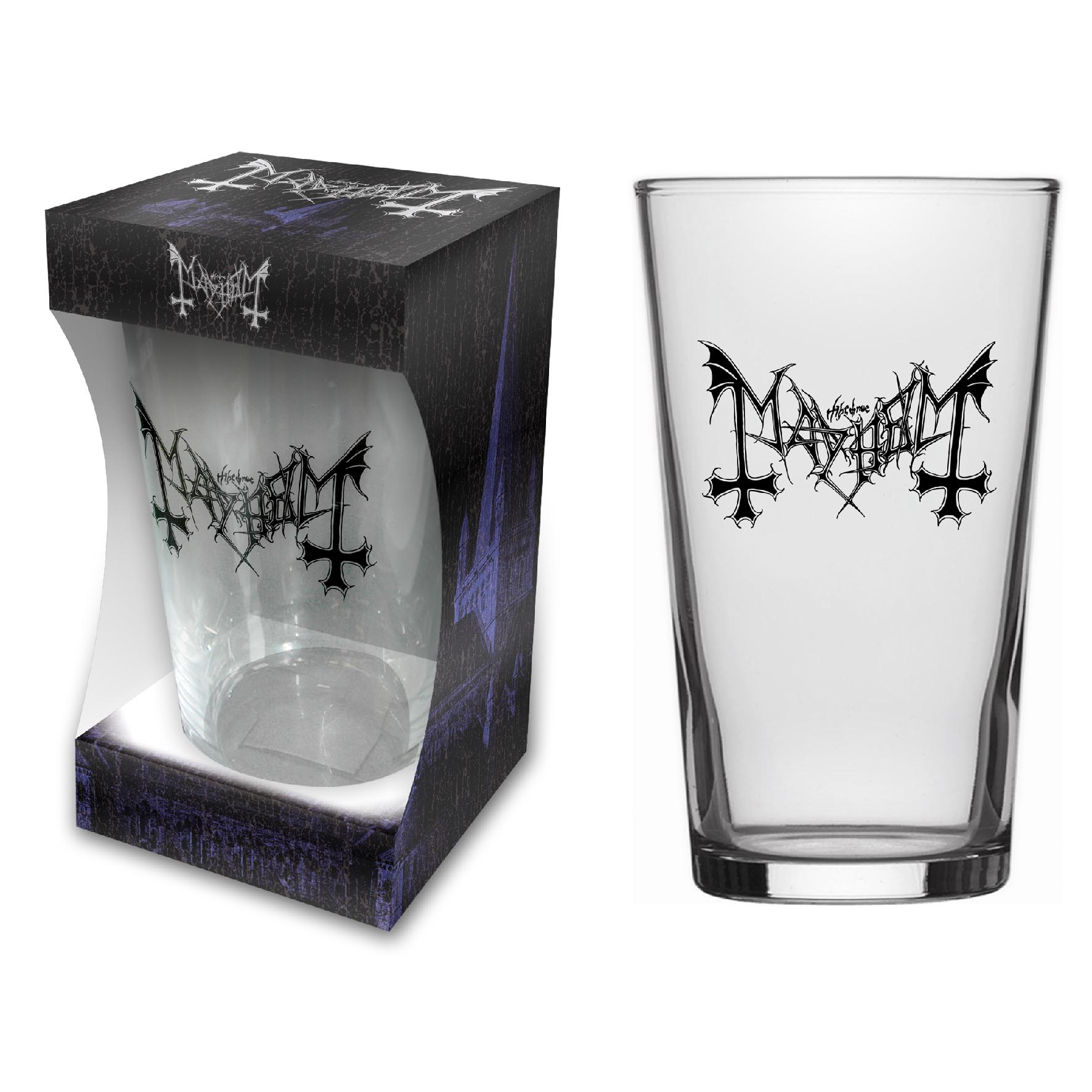Mayhem - Logo Pint Glas 568ml
