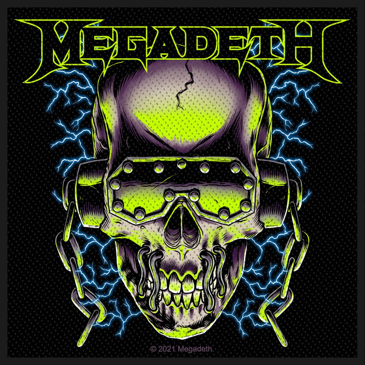 Megadeth - VIC Rattlehead Green Patch Aufnäher
