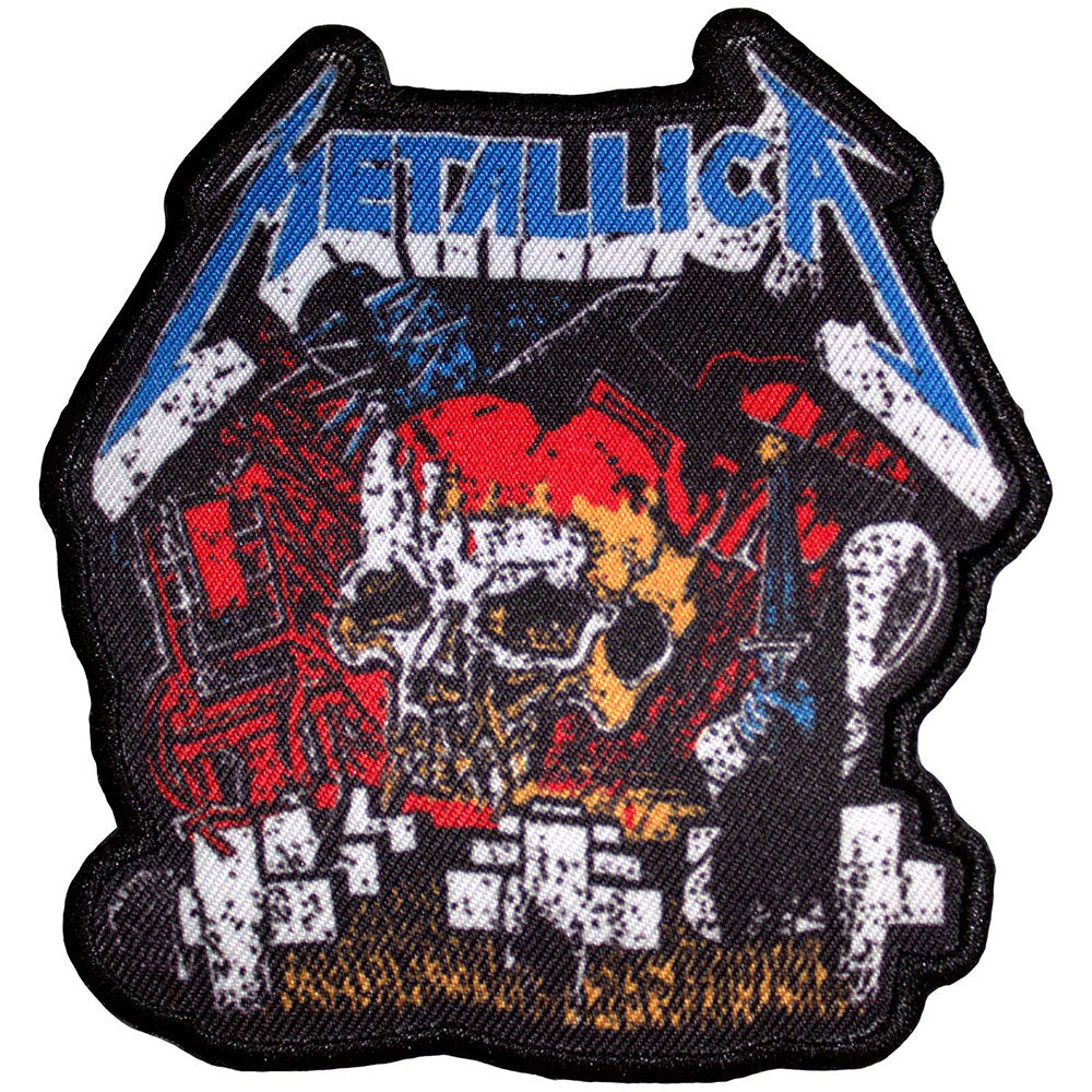 Metallica - Master Of Puppets Skull Cut-Out Patch Aufnäher