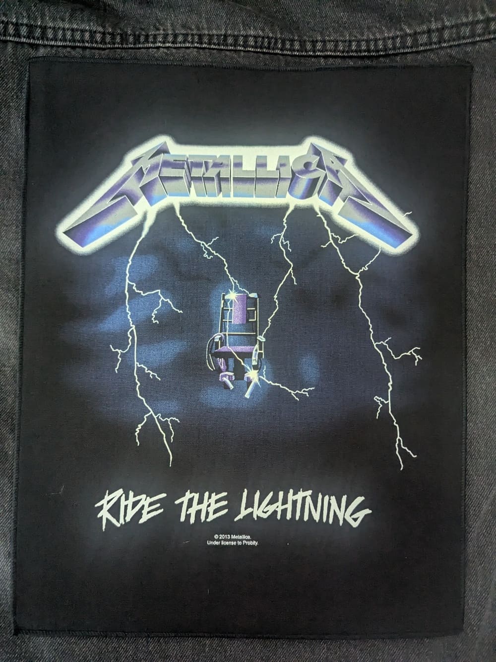 Metallica - Ride The Lightning -  Backpatch Rückenaufnäher