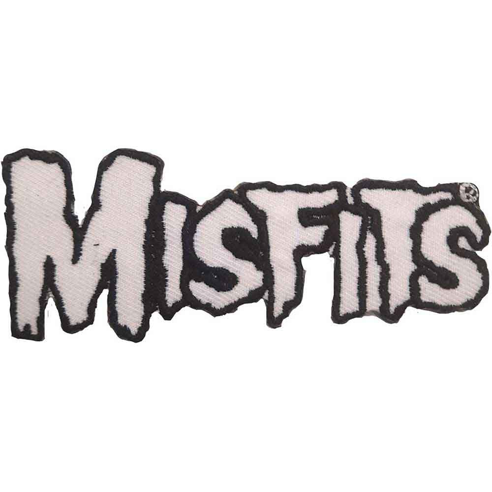 Misfits - White Logo Cut-Out Patch Aufnäher ca. 10x 4cm