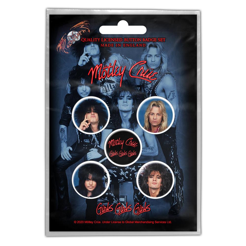 Mötley Crüe - Girls, Girls, Girls Button-Set