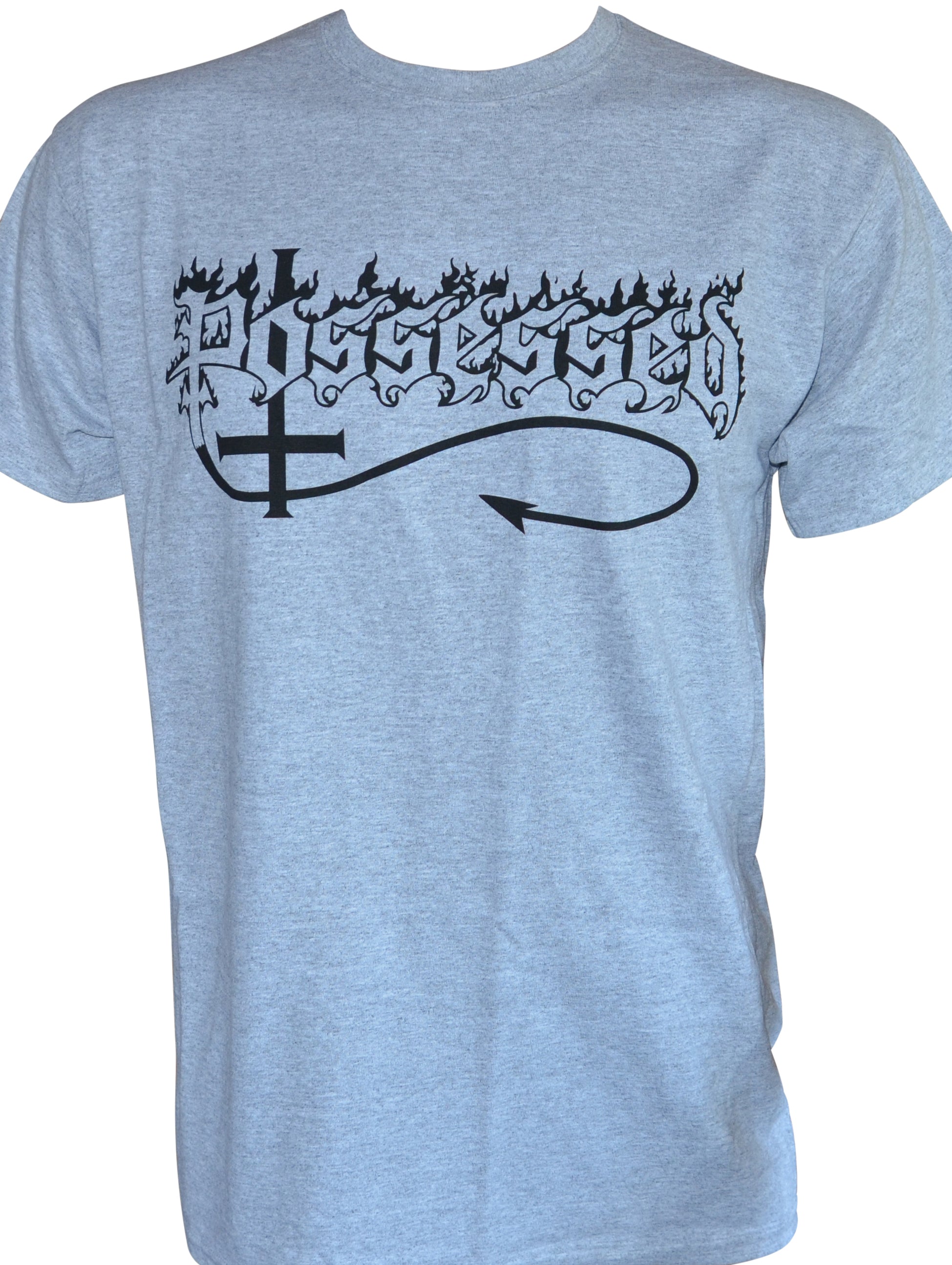 Possessed - Black Logo Grey T-Shirt