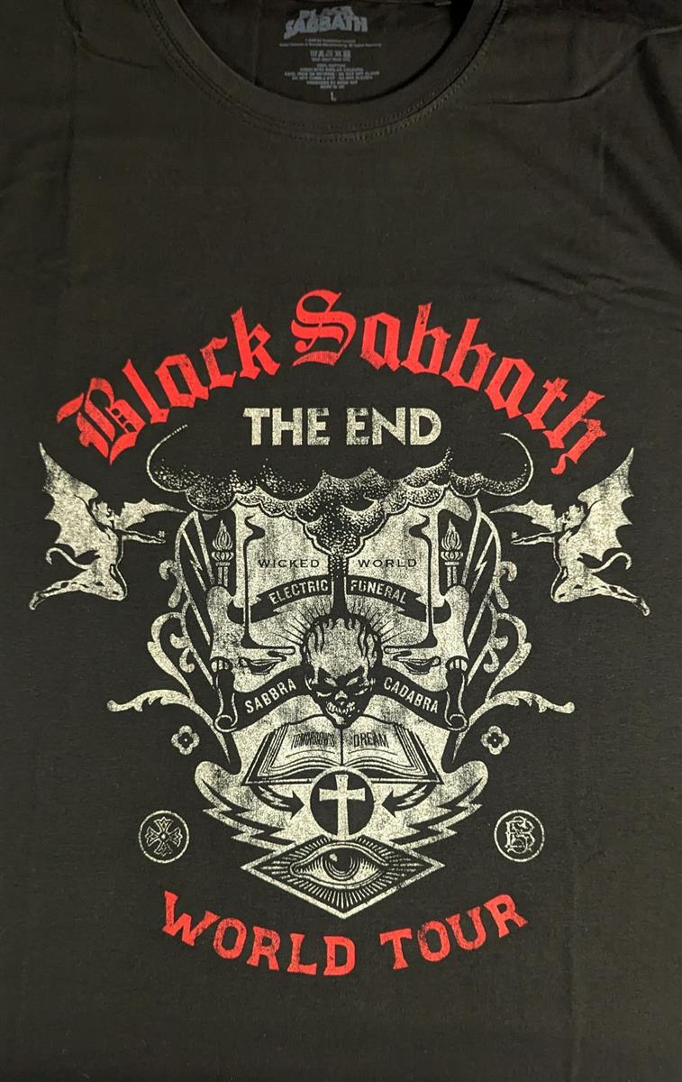 Black Sabbath - The End Reading Skull T-Shirt