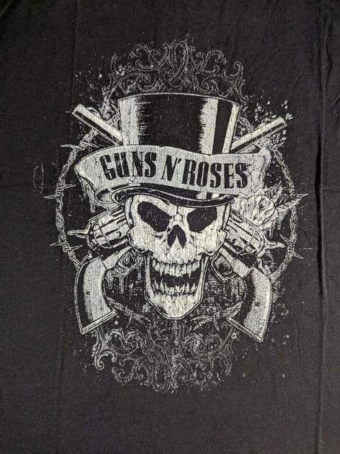 Guns N Roses - Faded Skull T-Shirt