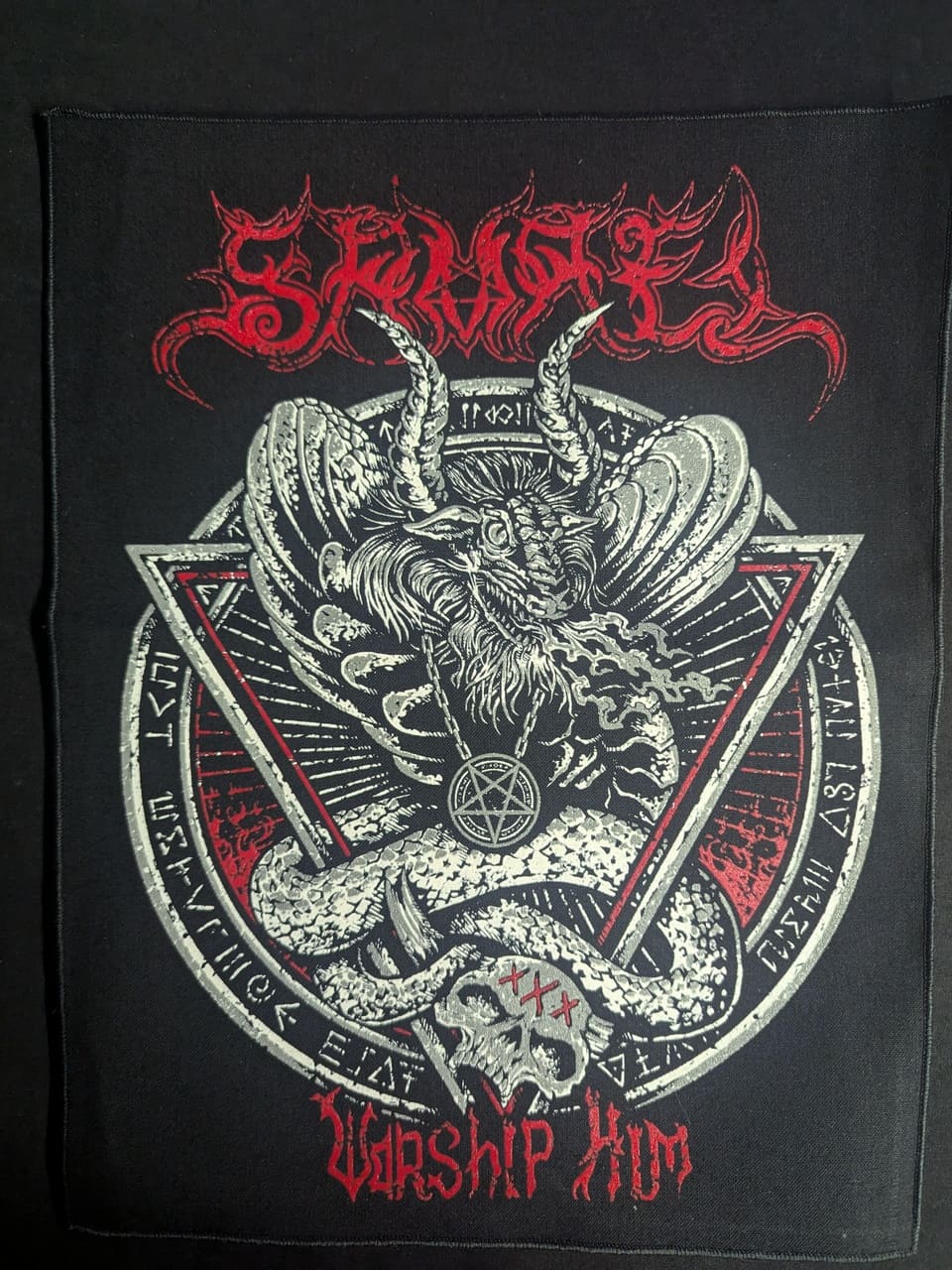 Samael - Worship Him Backpatch Rückenaufnäher