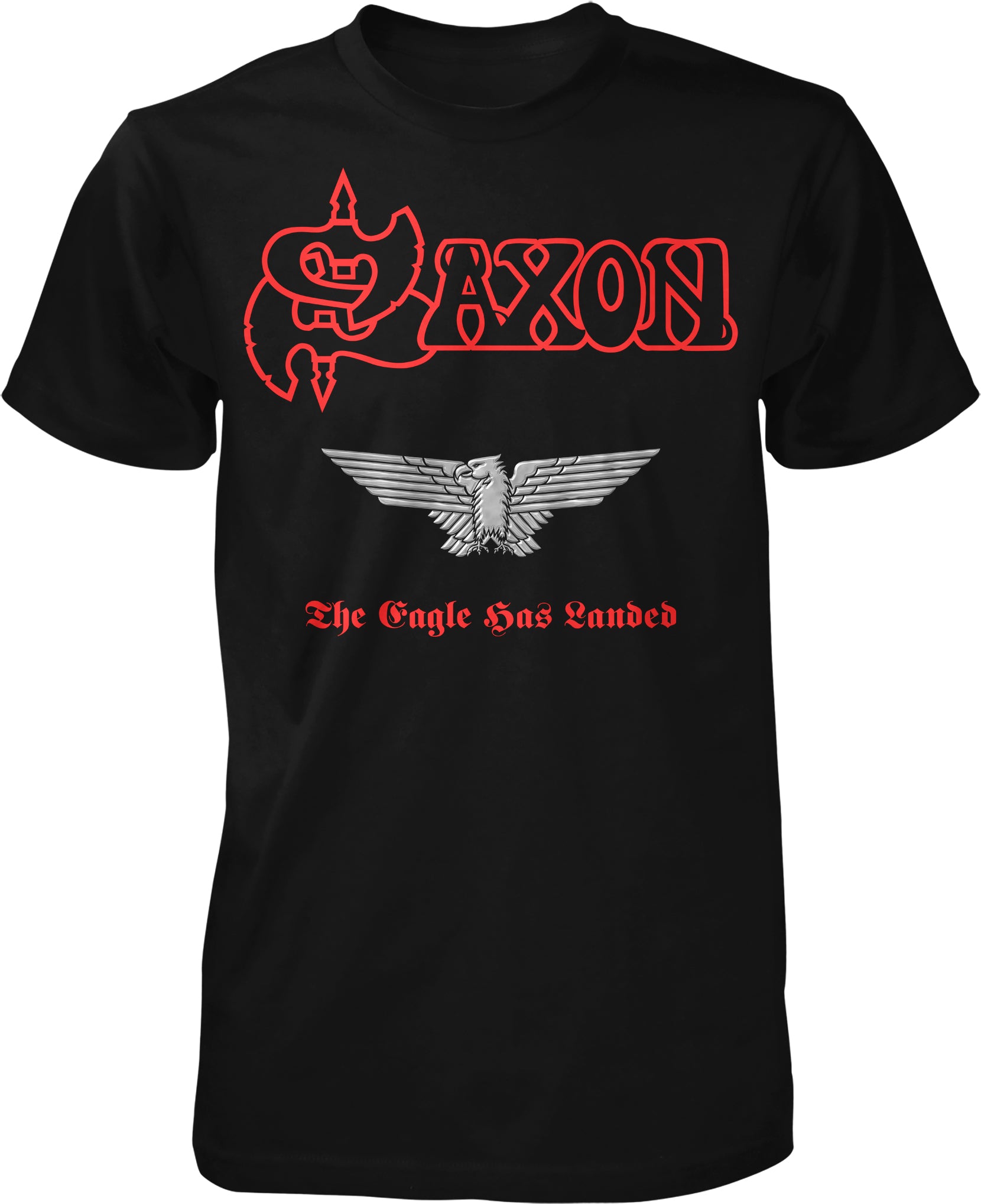 Saxon - The Eagle Has Landed (Red Logo) T-Shirt