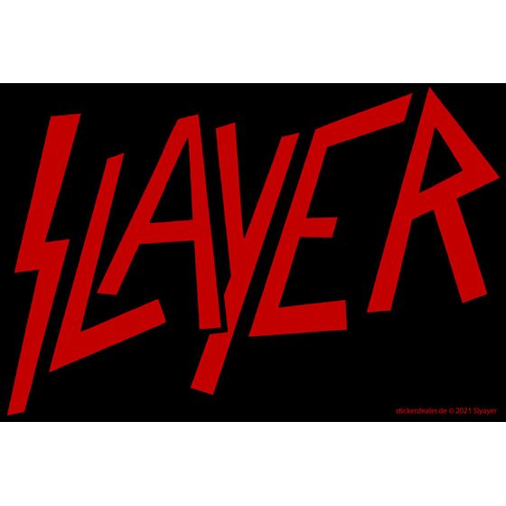 Slayer - Logo Red Aufkleber Sticker