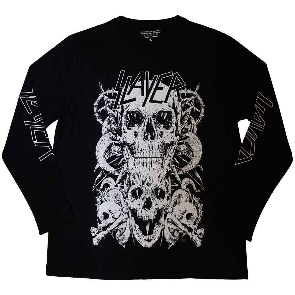Slayer - White Skulls Longsleeve