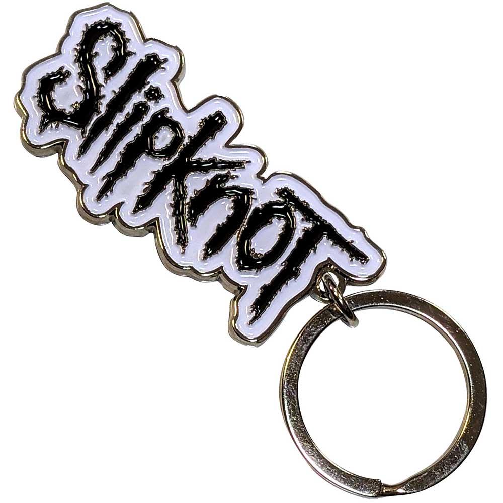 Slipknot - Black Logo White Border Schlüsselanhänger ca. 6x 2,8cm