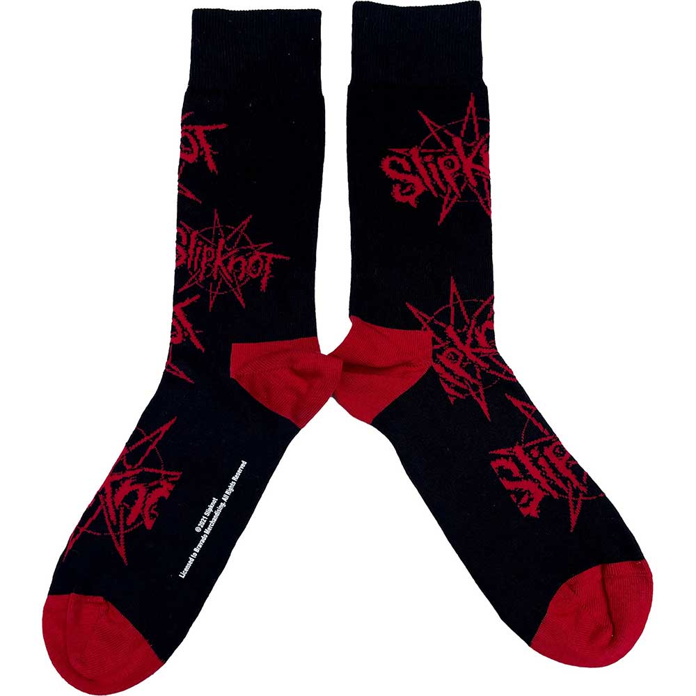 Slipknot - Logo & Nonagram Band Socken Gr. 40-45