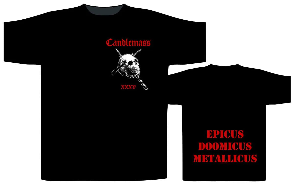 Candlemass - Epicus 35th Anniversary Pocket Logo T-Shirt