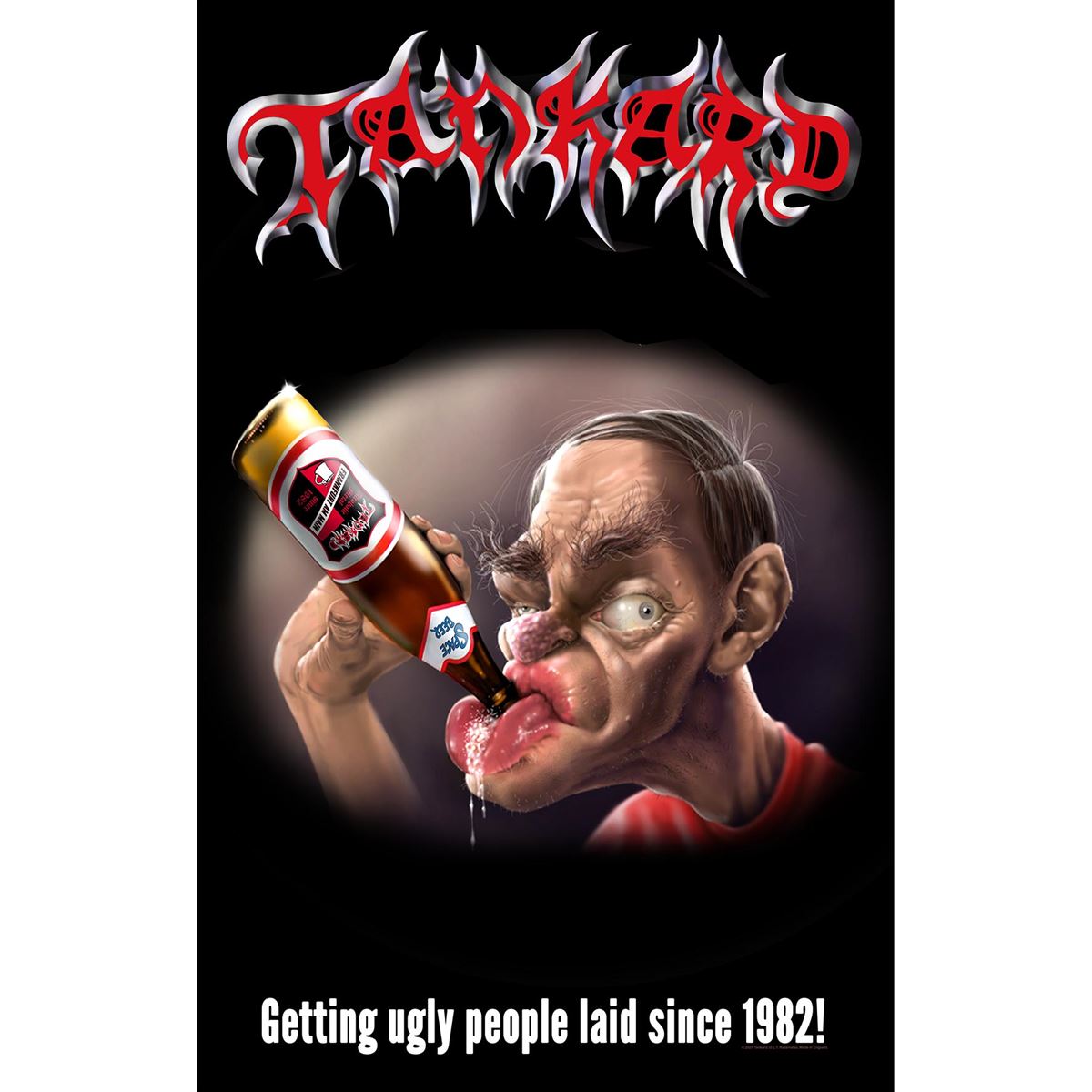 Tankard - The Drunkard Premium Posterflagge