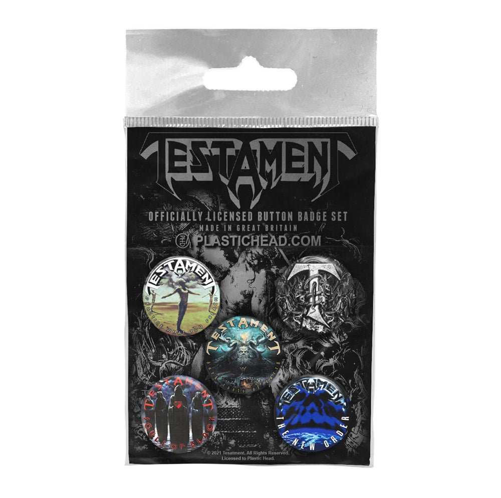 Testament - Albums Button-Set