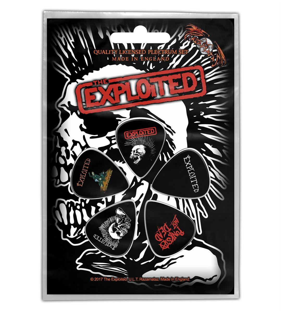 Exploited, The - Skull Plektrum-Set