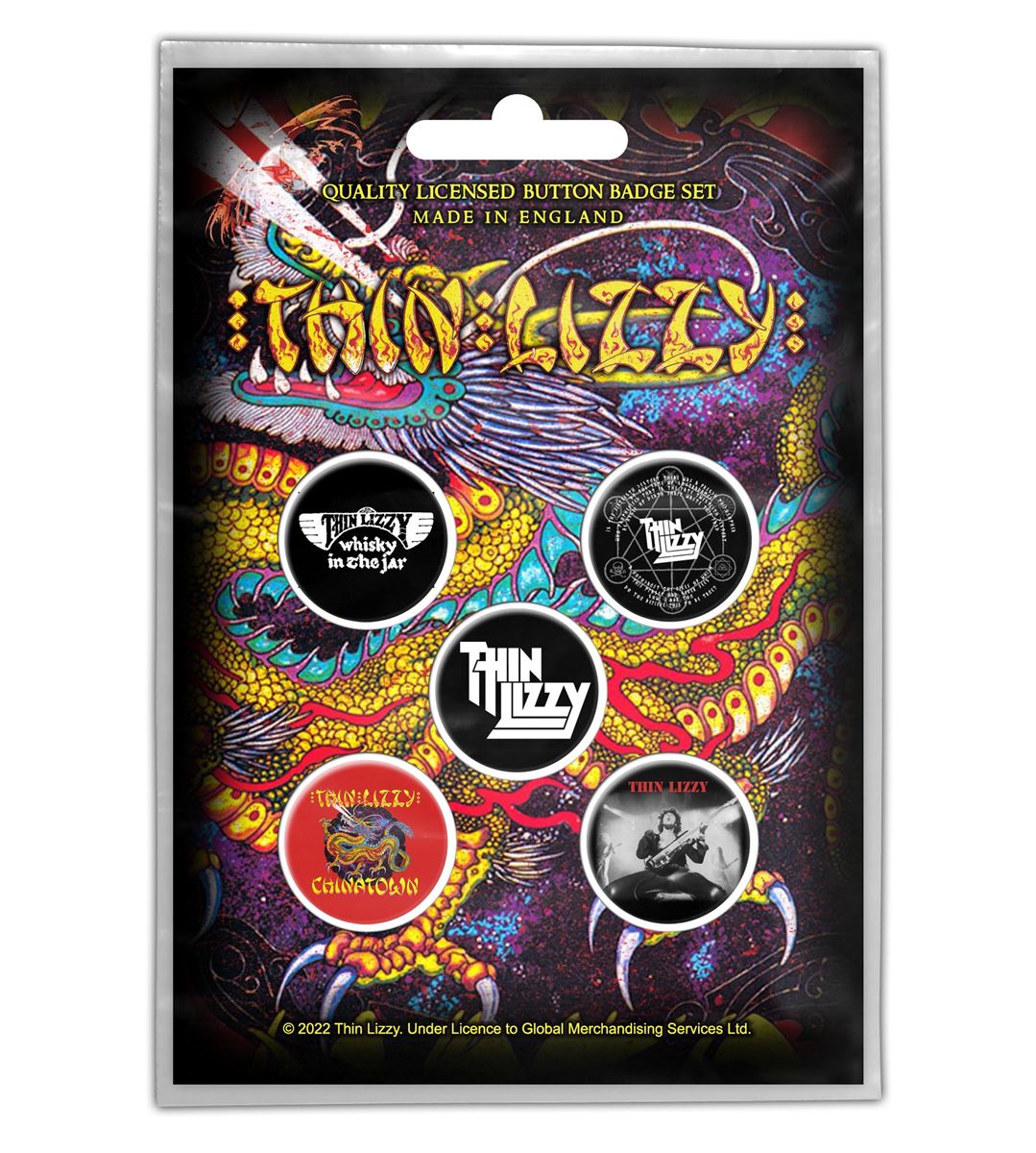 Thin Lizzy - Chinatown Button-Set