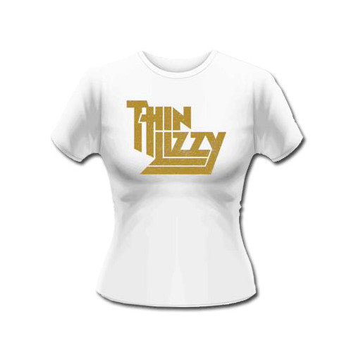 Thin Lizzy - Gold Logo Damen Shirt Gr. M