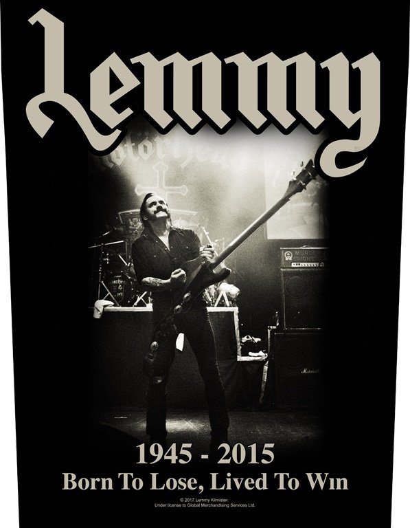 Motörhead - Lemmy - Lived To Win Backpatch