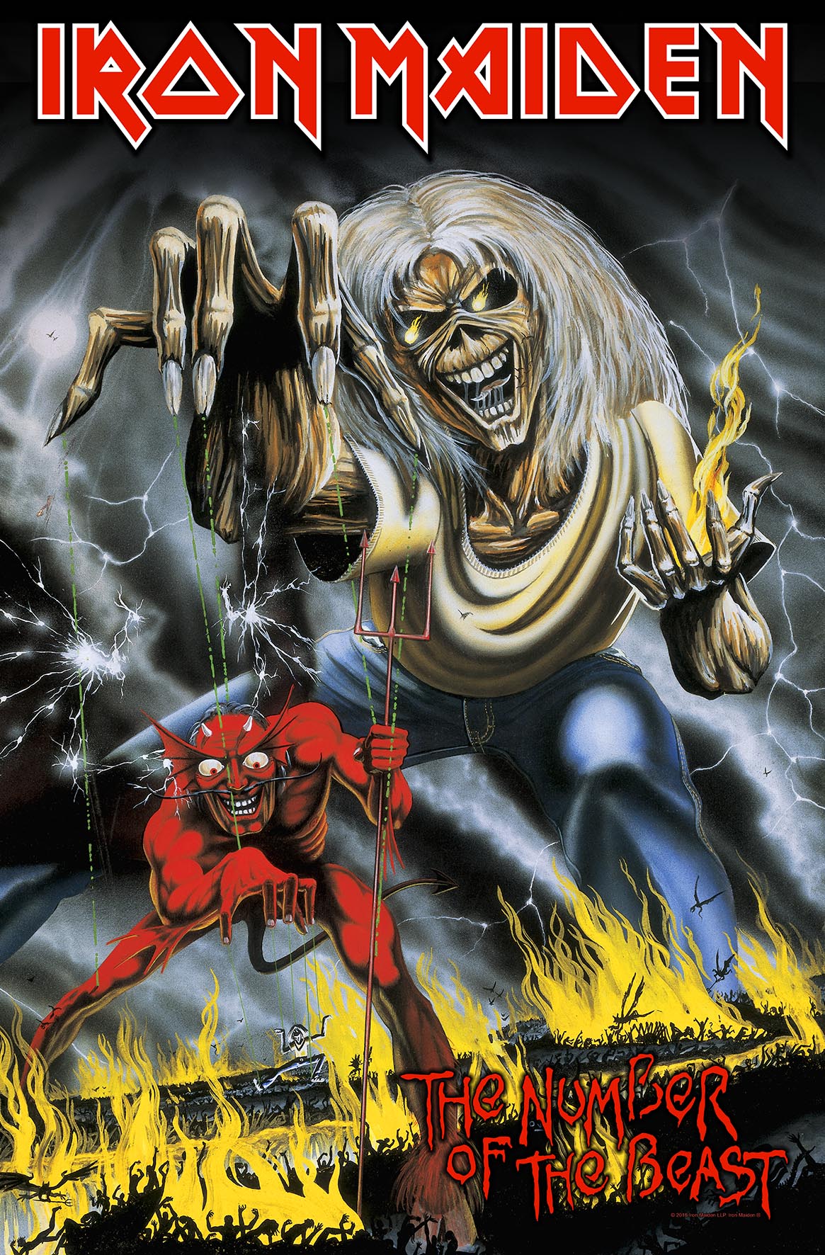 Iron Maiden - Number Of The Beast Posterflagge