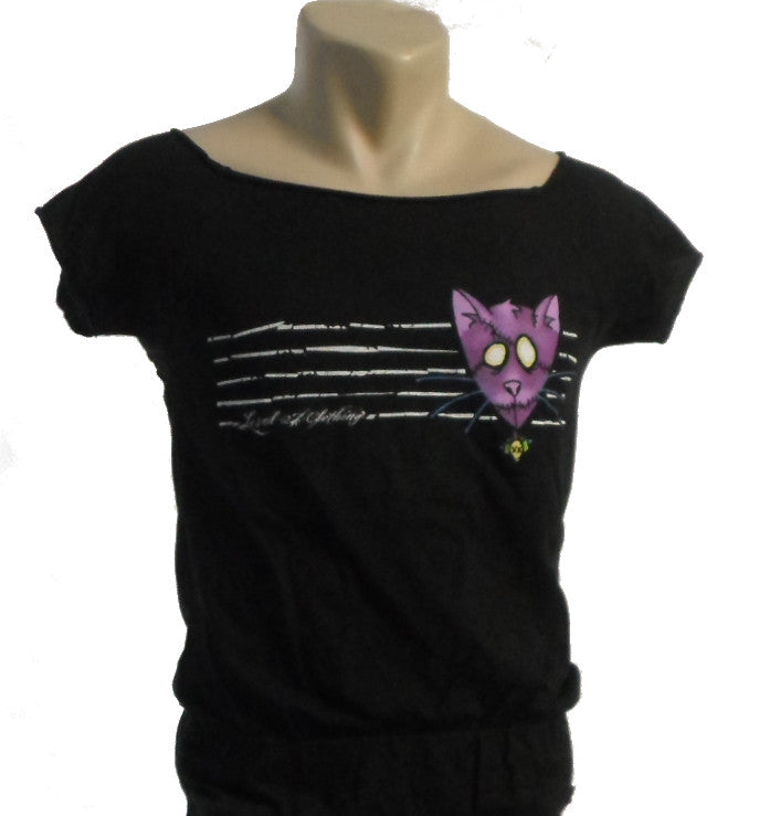 Good Charlotte - Purple Cat Damen Shirt Gr. L